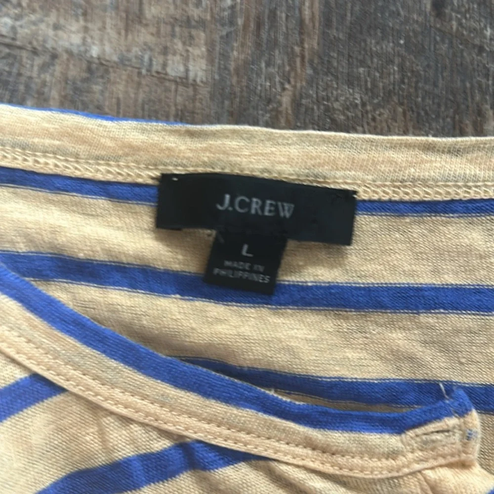 J. Crew Rolled Cuff Henley T-shirt